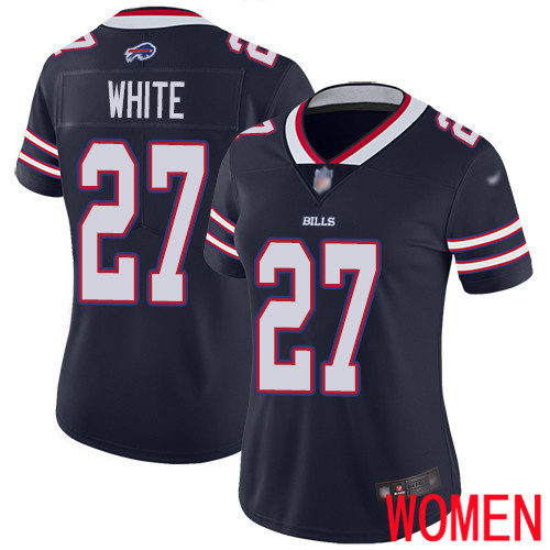 Women Buffalo Bills 27 Tre Davious White Limited Navy Blue Inverted Legend NFL Jersey